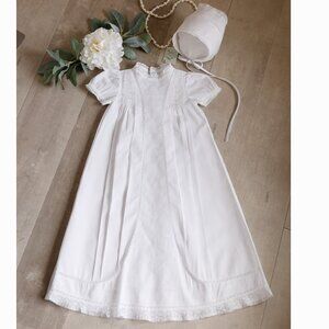 Girls Dressy Lace Special Occasion Gown Set Feltman Brothers Newborn/3 Month NWT